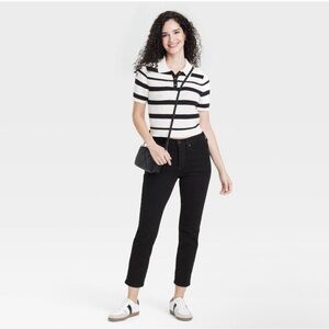 Women's Mid-Rise 80's Slim Fit Jeans - Universal Thread™ Black Size 6